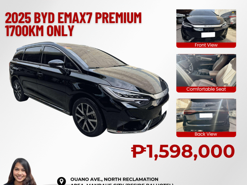 2025 BYD EMAX7 PREMIUM 1700KM ONLY
