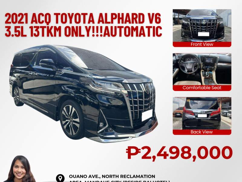 2021 ACQ TOYOTA ALPHARD 3.5L V6 13TKM ONLY!!!!! AUTOMATIC TRANSMISSION