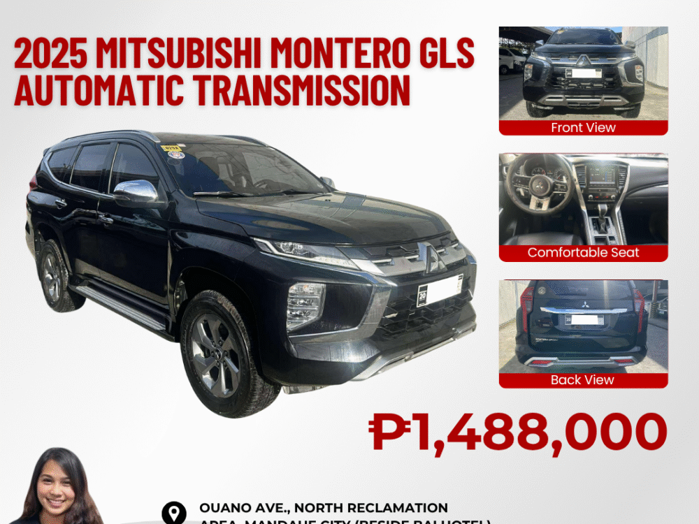 2025 MITSUBISHI MONTERO GLS 10TKM ODO AUTOMATIC TRANSMISSION