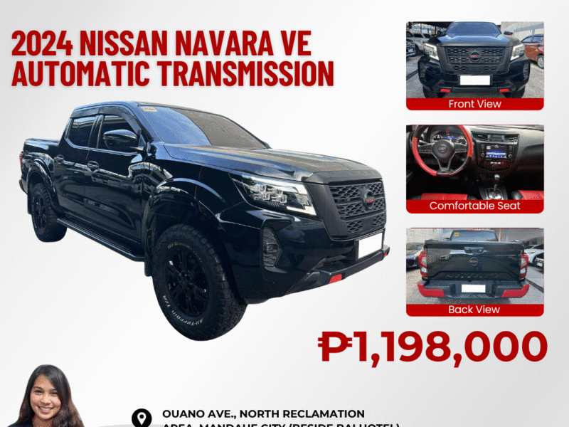 2024 NISSAN NAVARA VE 18TKM ODO AUTOMATIC TRANSMISSION