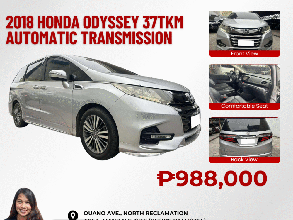 2018 HONDA ODYSSEY 37TKM AUTOMATIC TRANSMISSION