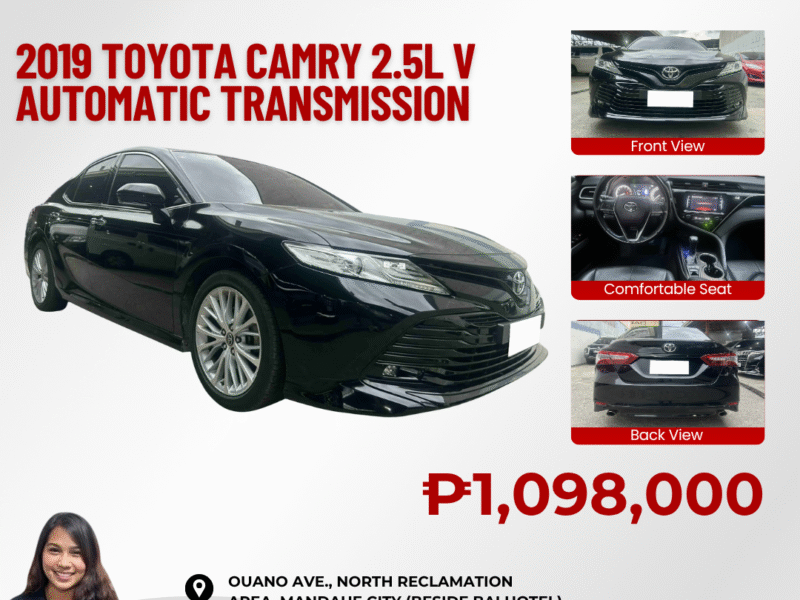2019 TOYOTA CAMRY 2.4L V AUTOMATIC TRANSMISSION