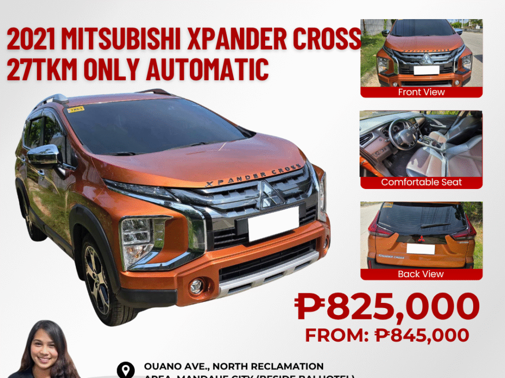 2021 MITSUBISHI XPANDER CROSS 27TKM ONLY AUTOMATIC TRANSMISSION