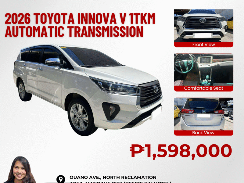 2026 TOYOTA INNOVA V 1TKM ONLY!!! AUTOMATIC TRANSMISSION