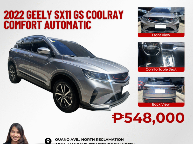 2022 GEELY SX11 GS COOLRAY COMFORT AUTOMATIC TRANSMISSION
