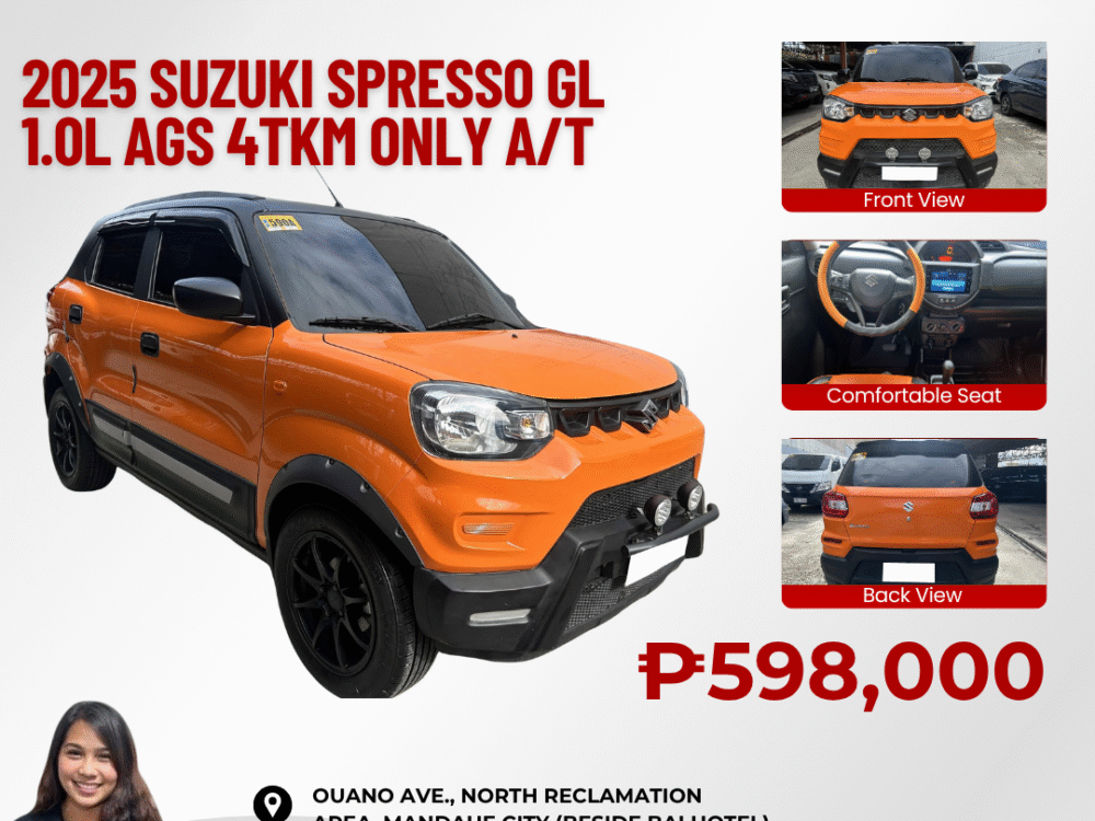 2025 SUZUKI SPRESSO 1.0L GL AGS 4TKM ONLY AUTOMATIC TRANSMISSION