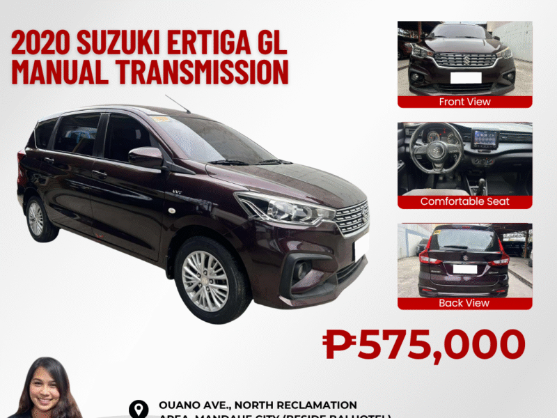 2020 SUZUKI ERTIGA GL MANUAL TRANSMISSION