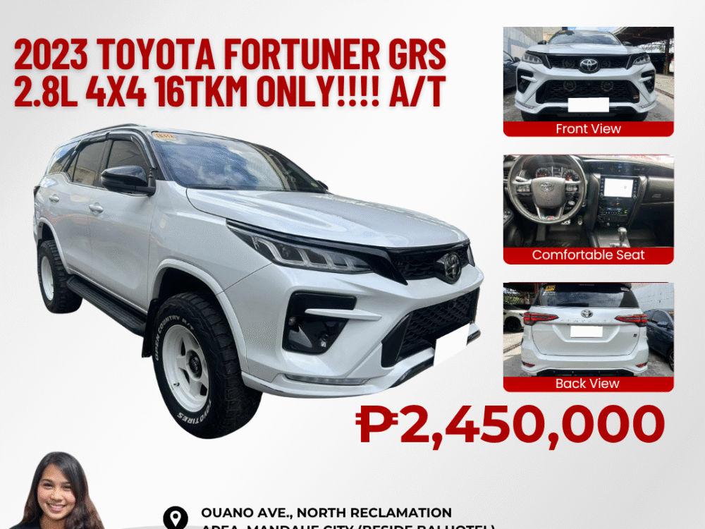 2023 TOYOTA FORTUNER GRS 2.8L 4x4 16TKM ONLY!!!! AUTOMATIC TRANSMISSION