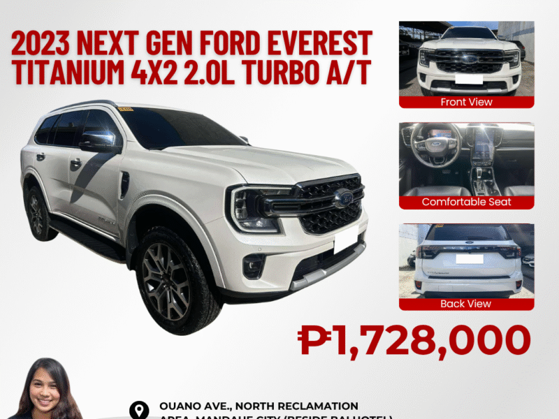 2023 NEXT GEN FORD EVEREST TITANIUM 15TKM ONLY!!! 4x2 2.0L TURBO AUTOMATIC TRANSMISSION