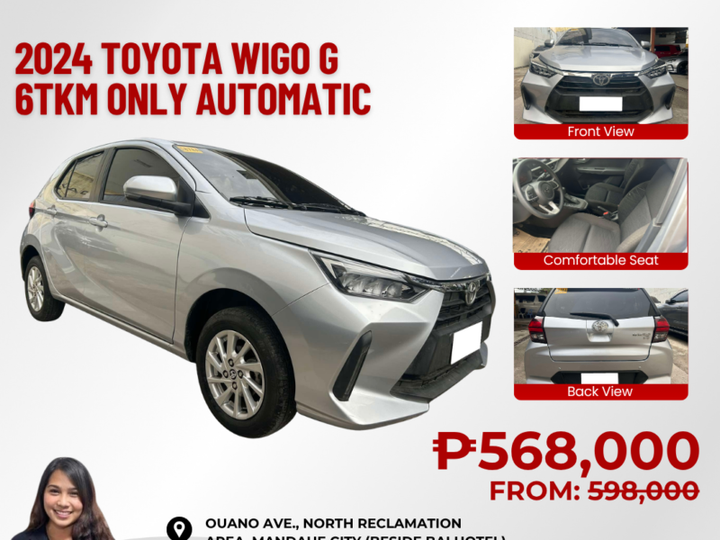 2024 TOYOTA WIGO G 6TKM ONLY AUTOMATIC TRANSMISSION