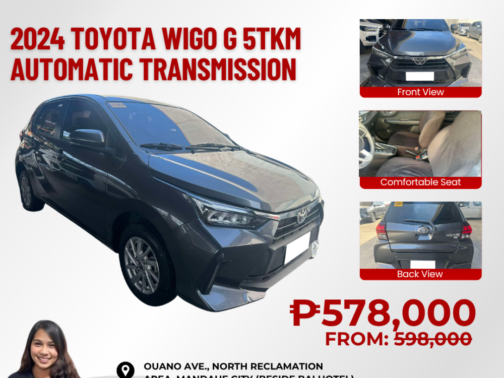 2024 TOYOTA WIGO G 5TKM ONLY AUTOMATIC TRANSMISSION