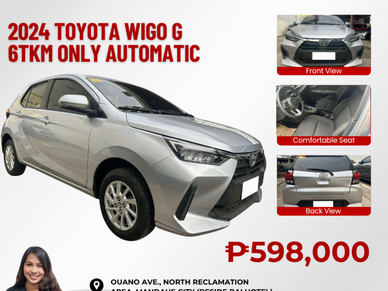2024 TOYOTA WIGO G 6TKM ONLY AUTOMATIC TRANSMISSION