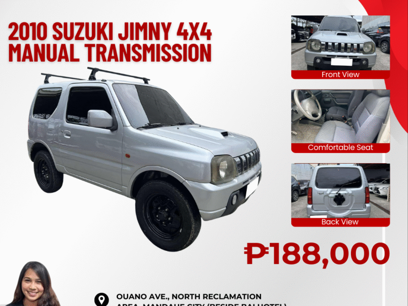2010 SUZUKI JIMNY MANUAL TRANSMISSION