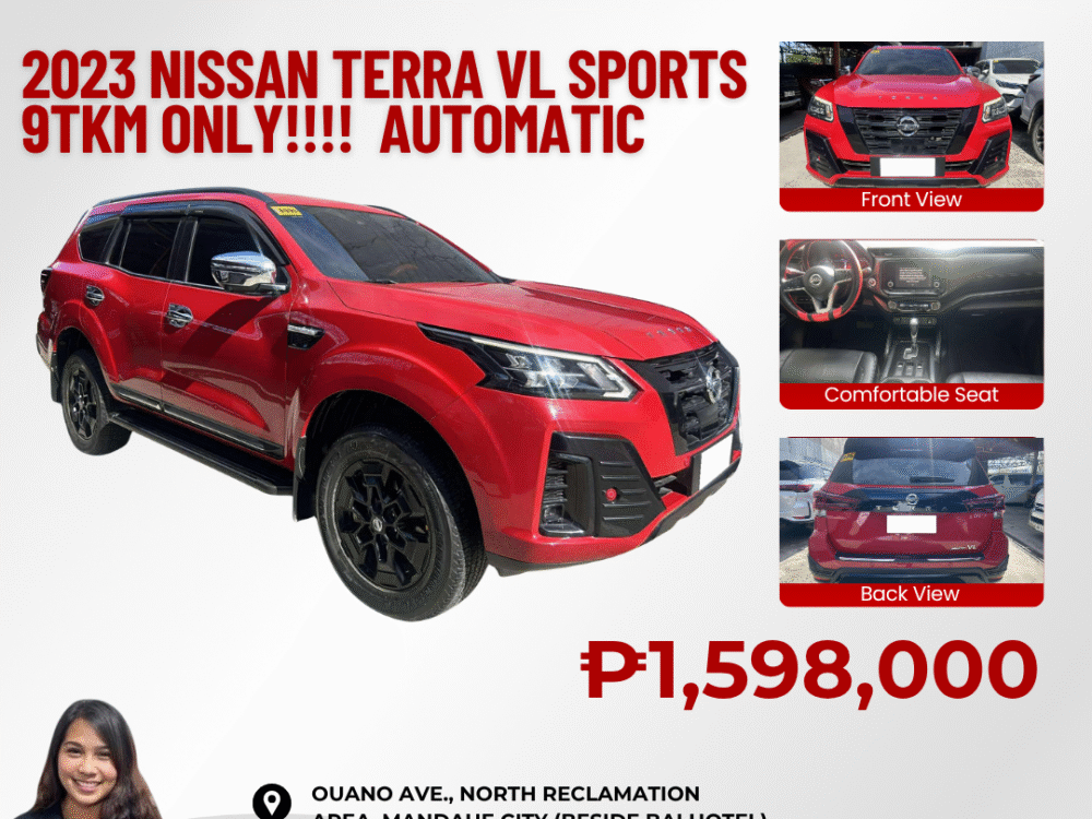 2023 NISSAN TERRA VL SPORTS 9TKM ONLY!!!! AUTOMATIC TRANSMISSION