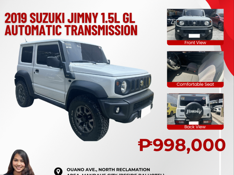 2019 SUZUKI JIMNY 1.5L GL AUTOMATIC TRANSMISSION