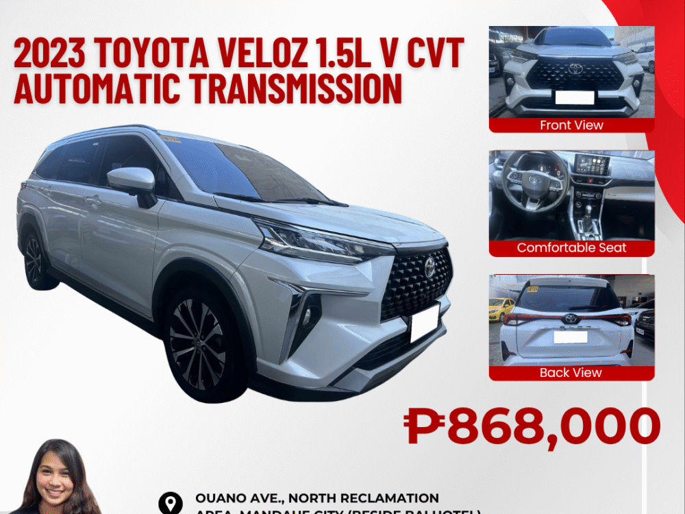 2023 TOYOTA VELOZ 1.5L V CVT AUTOMATIC TRANSMISSION