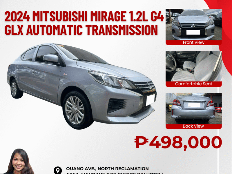 2024 MITSUBISHI MIRAGE 1.2L GLX G4 AUTOMATIC TRANSMISSION