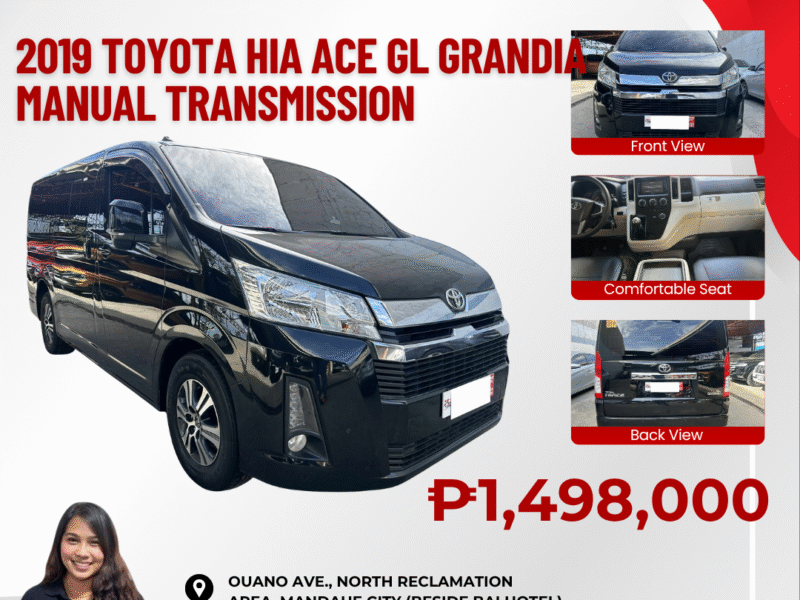 2019 TOYOTA HIA ACE GL GRANDIA MANUAL TRANSMISSION