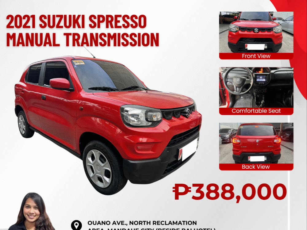 2021 SUZUKI SPRESSO MANUAL TRANSMISSION