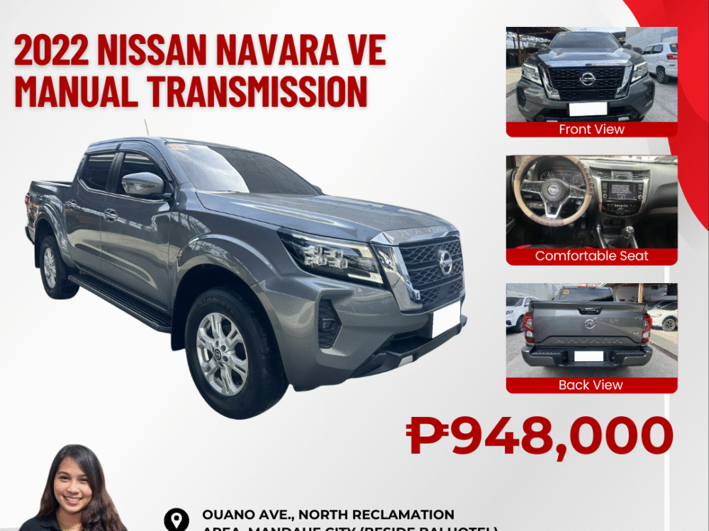 2022 NISSAN NAVARA VE MANUAL TRANSMISSION