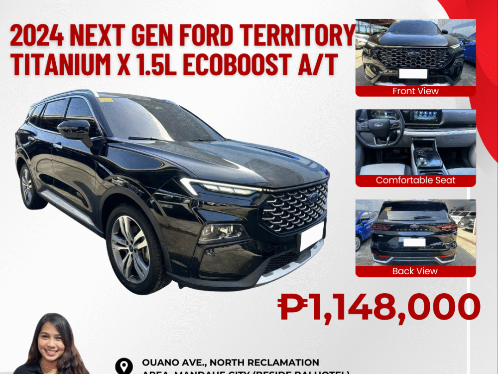 2024 NEXT GEN FORD TERRITORY TITANIUM X 1.5L ECOBOOST AUTOMATIC TRANSMISSION
