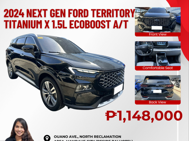 2024 NEXT GEN FORD TERRITORY TITANIUM X 1.5L ECOBOOST AUTOMATIC TRANSMISSION