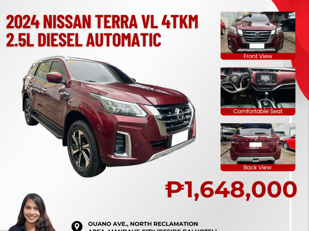 2024 NISSAN TERRA VL 4TKM ONLY!!!! 2.5L DIESEL AUTOMATIC TRANSMISSION