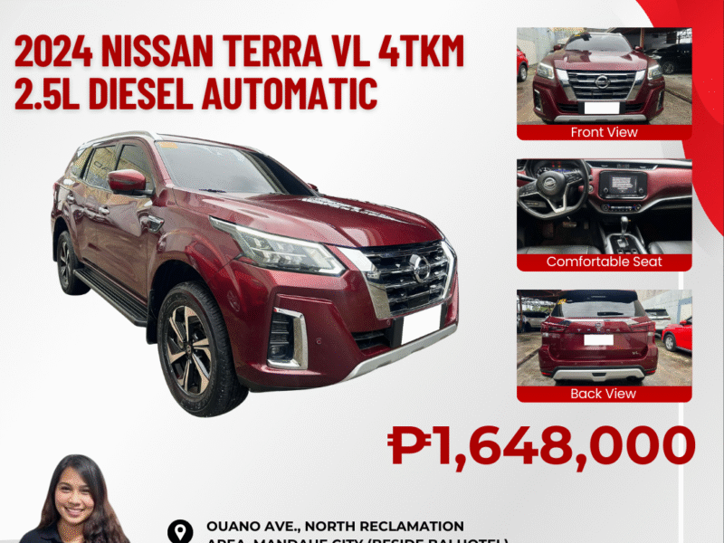 2024 NISSAN TERRA VL 4TKM ONLY!!!! 2.5L DIESEL AUTOMATIC TRANSMISSION