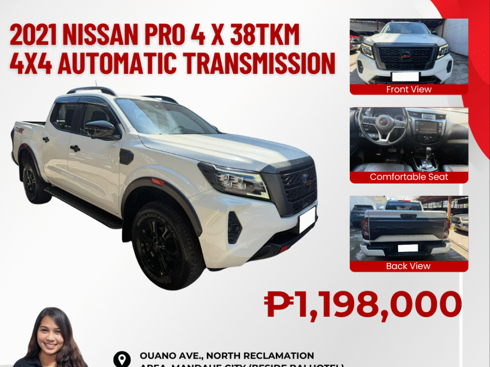 2021 NISSAN PRO 4 X 38TKM ONLY 4x4 AUTOMATIC TRANSMISSION