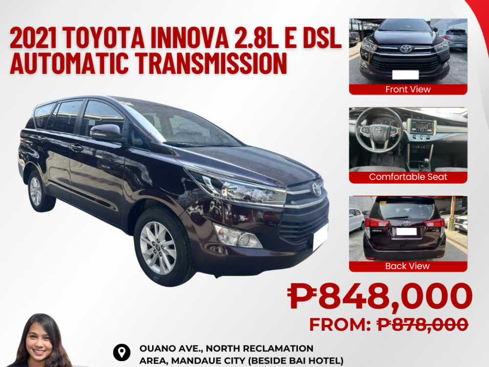2021 TOYOTA INNOVA 2.8L E DIESEL AUTOMATIC TRANSMISSION