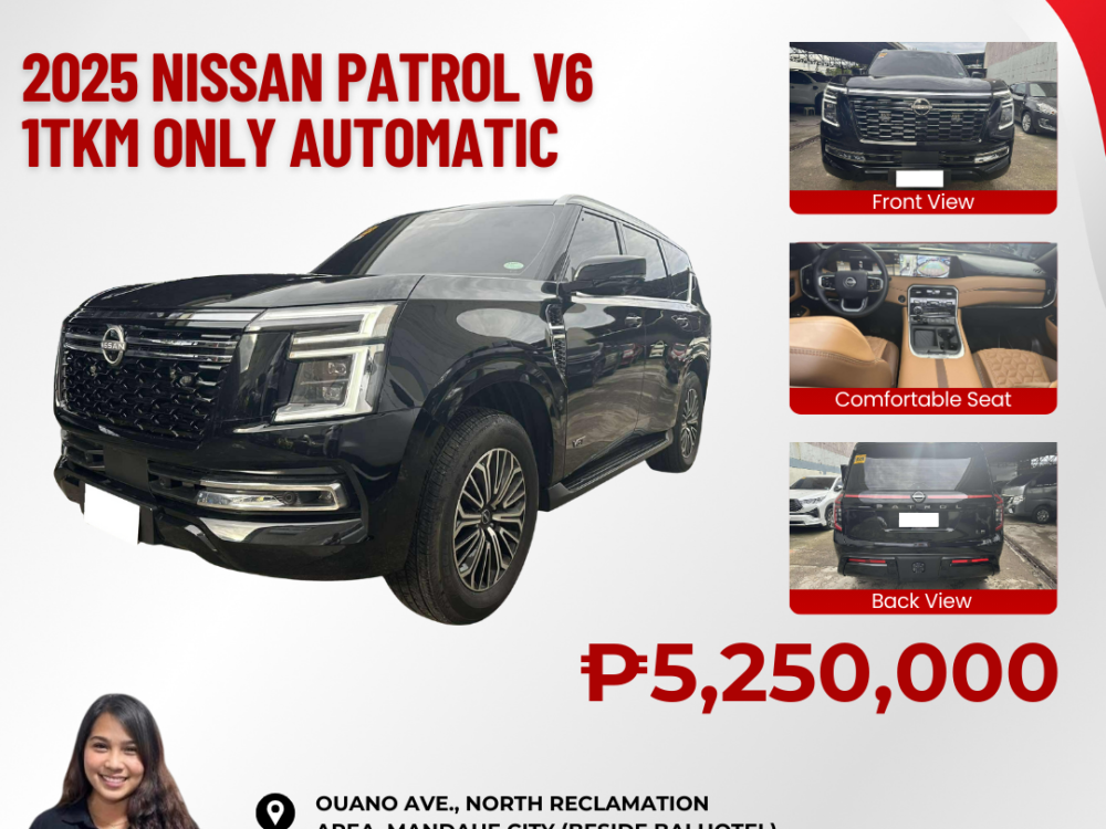 2025 NISSAN PATROL V6 (ALL NEW) 1TKM ONLY AUTOMATIC TRANSMISSION