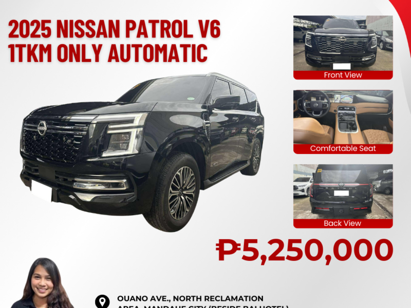 2025 NISSAN PATROL V6 (ALL NEW) 1TKM ONLY AUTOMATIC TRANSMISSION