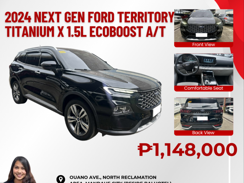 2024 NEXT GEN FORD TERRITORY TITANIUM X 1.5L ECOBOOST 13TKMS ONLY!! AUTOMATIC TRANSMISSION