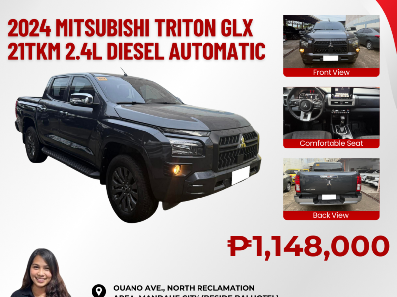 2024 MITSUBISHI TRITON GLX 21TKM 2.4L DIESEL AUTOMATIC TRANSMISSION