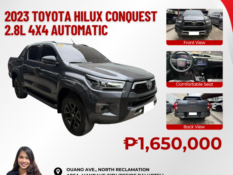 2023 TOYOTA HILUX CONQUEST 2.8L 4x4 AUTOMATIC TRANSMISSION