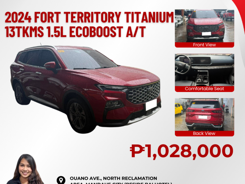 2024 FORT TERRITORY TITANIUM 13TKMS 1.5L ECOBOOST AUTOMATIC TRANSMISSION