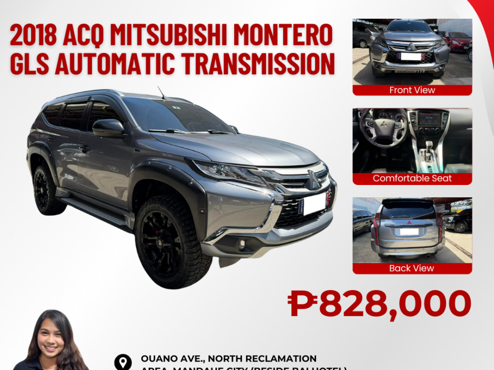 2018 ACQ MITSUBISHI MONTERO GLS AUTOMATIC TRANSMISSION