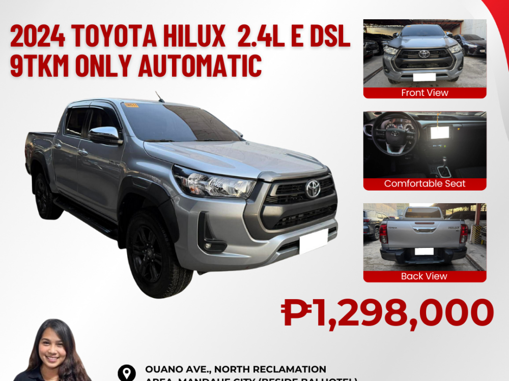 2024 TOYOTA HILUX 2.4L E DIESEL 9TKM ONLY AUTOMATIC TRANSMISSION