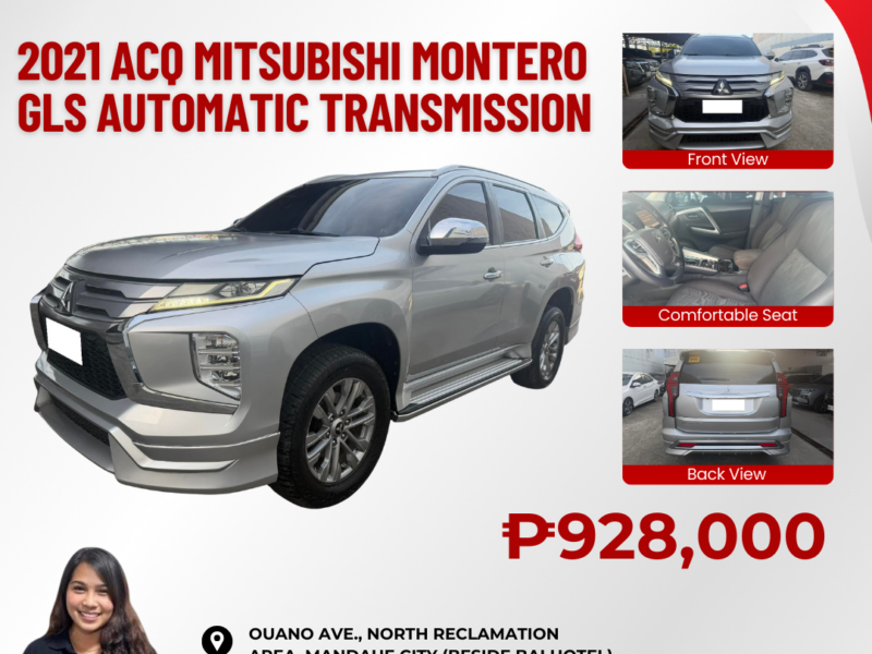 2021 ACQ MITSUBISHI MONTERO GLS AUTOMATIC TRANSMISSION