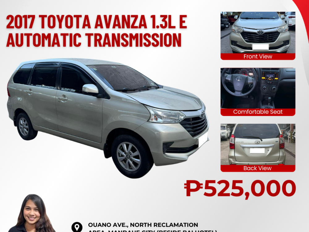 2017 TOYOTA AVANZA 1.3L E AUTOMATIC TRANSMISSION