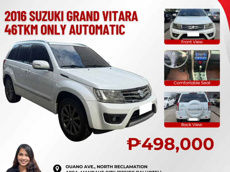 2016 SUZUKI GRAND VITARA 46TKM ONLY AUTOMATIC TRANSMISSION