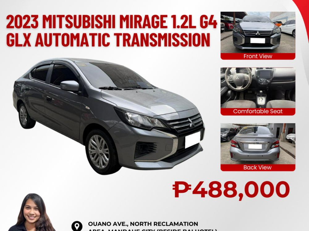 2023 MITSUBISHI MIRAGE 1.2L GLX G4 AUTOMATIC TRANSMISSION