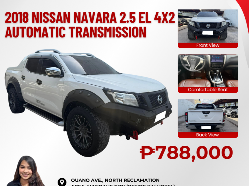 2018 NISSAN NAVARA 2.5 EL 4X2 AUTOMATIC TRANSMISSION