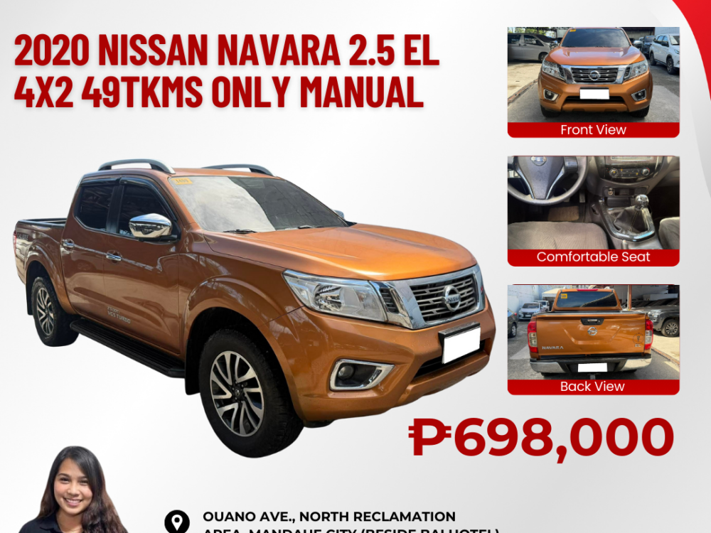 2020 NISSAN NAVARA EL 2.5 4X2 49TKMS ONLY!! MANUAL TRANSMISSION
