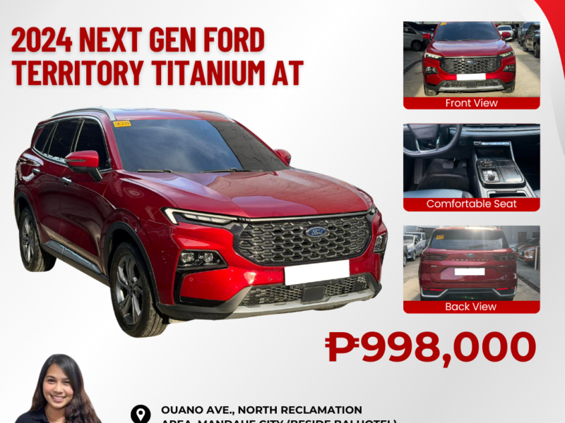 2024 NEXT GEN FORD TERRITORY TITANIUM 1.5 AUTOMATIC TRANSMISSION