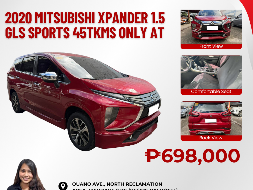 2020 MITSUBISHI XPANDER 1.5 GLS SPORT 45TKMS ONLY AUTOMATIC TRANSMISSION
