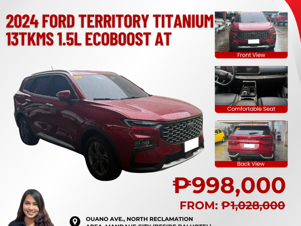 2024 FORT TERRITORY TITANIUM 13TKMS 1.5L ECOBOOST AUTOMATIC TRANSMISSION