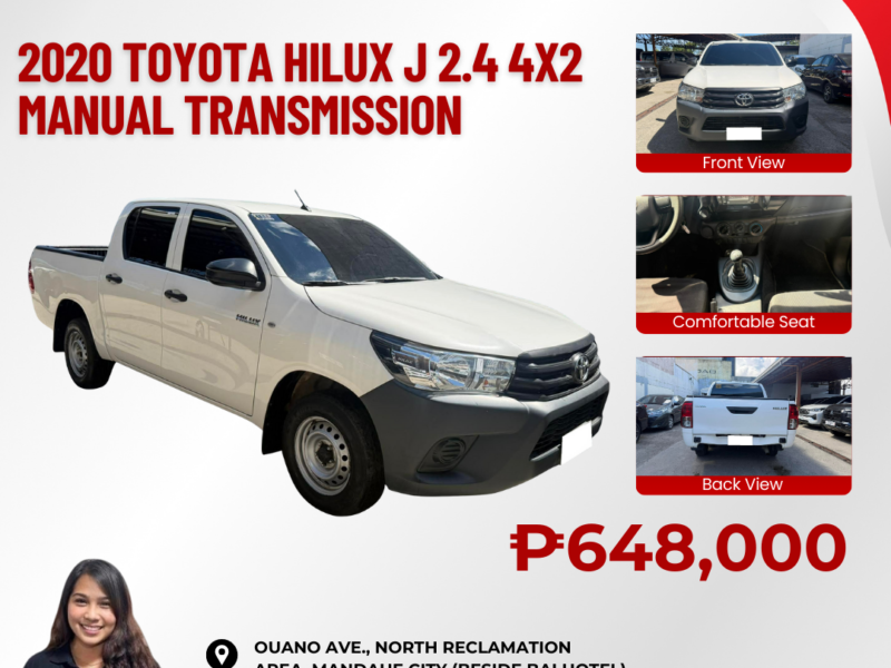 2020 TOYOTA HILUX J MANUAL TRANSMISSION