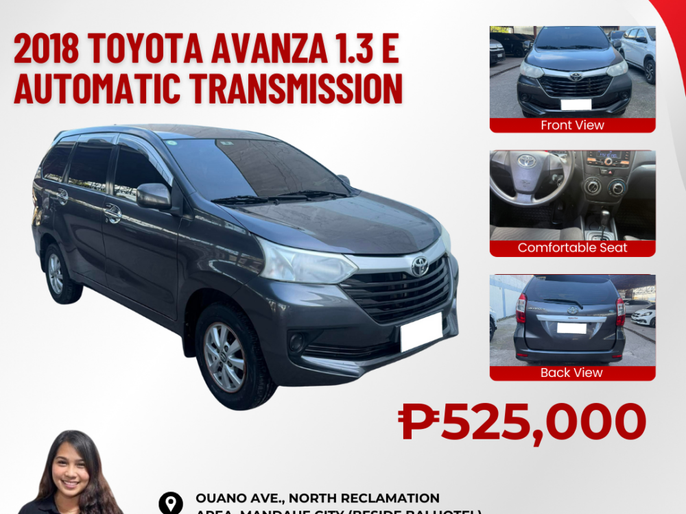 2018 TOYOTA AVANZA 1.3L E AUTOMATIC TRANSMISSION