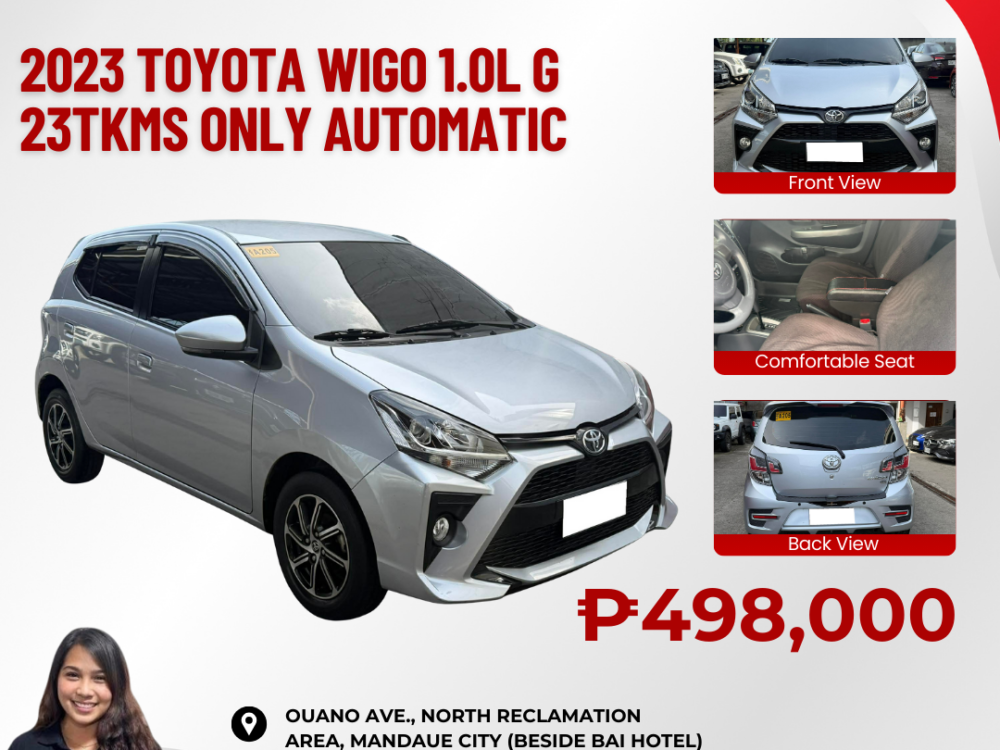 2023 TOYOTA WIGO 1.0L G AUTOMATIC TRANSMISSION